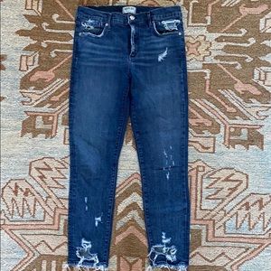 Agolde high waisted cropped jeans